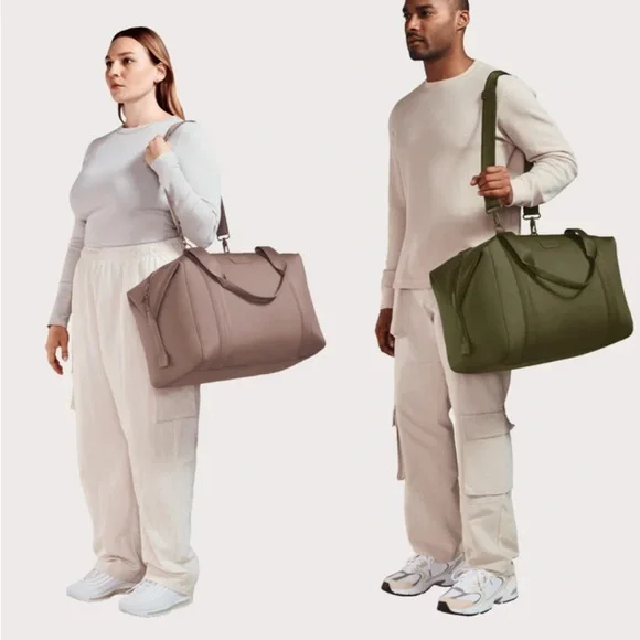 Dagne Dover Landon Carryall Neoprene XL in Fog - Picture 7 of 7